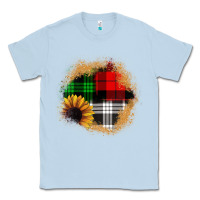 Dusty Blue sunflower christmas patch3 Classic Tee - JahusDesignShop