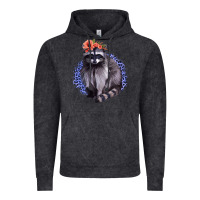 Classy But A Little Thrashy Racoon With Flowers Vintage Hoodie | Teevron