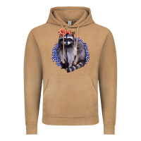 Vintage Camel Classy But A Little Thrashy Racoon With Flowers Vintage Hoodie - Jasminsmagicworld