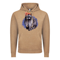 Vintage Coffee Classy But A Little Thrashy Racoon With Flowers Vintage Hoodie - Jasminsmagicworld