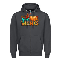 Smoke give thanks Zipper Hoodie - CowGirlArtShop