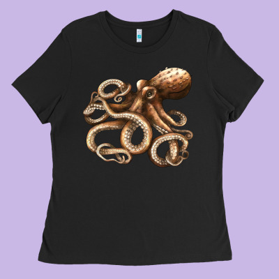 Octopus Ladies Tee Designed By Lillyallendesigns