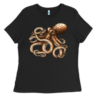 Black octopus Ladies Tee - LillyAllenDesigns