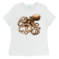 White octopus Ladies Tee - LillyAllenDesigns