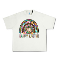 Pistachio Happy Easter Rainbow Urban Heavy Tee - BundleAndBundleShop