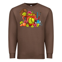 Chestnut Softball Coffee Mug Premium Sweatshirt - FaDigitalArtStudio