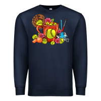 Navy Softball Coffee Mug Premium Sweatshirt - FaDigitalArtStudio