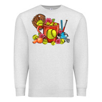 Oatmeal Heather Softball Coffee Mug Premium Sweatshirt - FaDigitalArtStudio