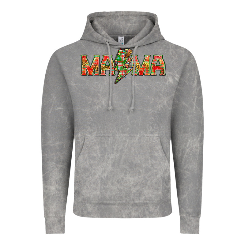Mama Christmas Lightning Bolt Vintage Hoodie by NancyCooperArtShop | Teevron