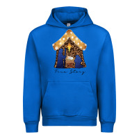 Cobalt True Story Black Urban Hoodie - CowhideDigitalArt