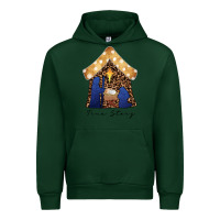 Forest Green True Story Black Urban Hoodie - CowhideDigitalArt
