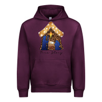 Mauve Wine True Story Black Urban Hoodie - CowhideDigitalArt