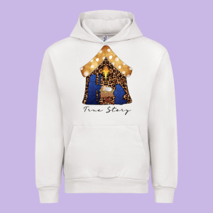 True Story Black Urban Hoodie Designed By Cowhidedigitalart