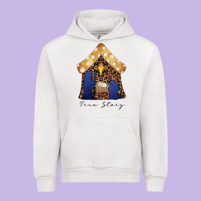 True Story Black Urban Hoodie Designed By Cowhidedigitalart