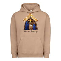 Pigment Burro True Story Black Urban Hoodie - CowhideDigitalArt