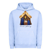 Pigment Grape Ice True Story Black Urban Hoodie - CowhideDigitalArt