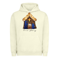 Pigment Pistachio True Story Black Urban Hoodie - CowhideDigitalArt