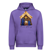 Tulip True Story Black Urban Hoodie - CowhideDigitalArt