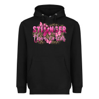 Black Stronger than Cancer Heavyweight Hoodie - FaDigitalArtStudio