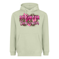 Matcha Stronger than Cancer Heavyweight Hoodie - FaDigitalArtStudio