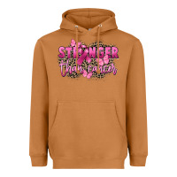 Meerkat Stronger than Cancer Heavyweight Hoodie - FaDigitalArtStudio