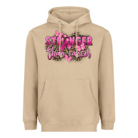 Mushroom Stronger than Cancer Heavyweight Hoodie - FaDigitalArtStudio