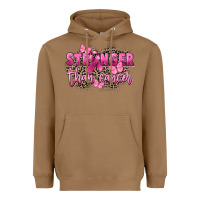 Toasted Coconut Stronger than Cancer Heavyweight Hoodie - FaDigitalArtStudio