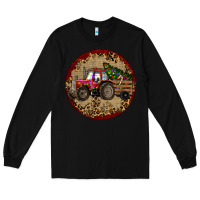 Black Christmas Tractor Long Sleeve Tee - RanaPortraitStore