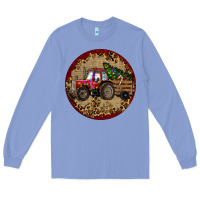 Colony Blue Christmas Tractor Long Sleeve Tee - RanaPortraitStore