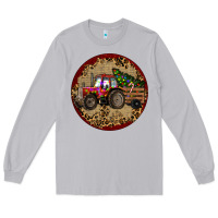 Moon Dust Christmas Tractor Long Sleeve Tee - RanaPortraitStore