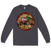 Smoke Christmas Tractor Long Sleeve Tee - RanaPortraitStore
