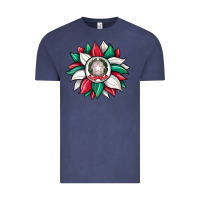 Vintage Denim sunflower i̇talian flag Vintage Tee - JahusDesignShop