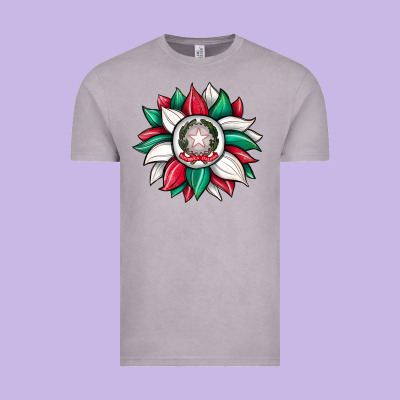 Sunflower İtalian Flag Vintage Tee Designed By Jahusdesignshop
