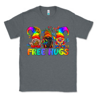 Charcoal Heather LGBTQ Free Hugs Gnomes Classic Tee - BundleAndBundleShop