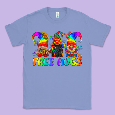 Lgbtq Free Hugs Gnomes Classic Tee Designed By Bundleandbundleshop