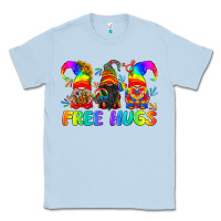 Dusty Blue LGBTQ Free Hugs Gnomes Classic Tee - BundleAndBundleShop