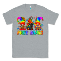 Heather Grey LGBTQ Free Hugs Gnomes Classic Tee - BundleAndBundleShop