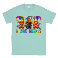 Seafoam LGBTQ Free Hugs Gnomes Classic Tee - BundleAndBundleShop