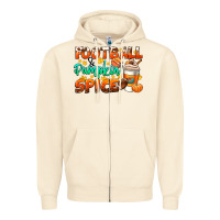 Sandshell football pumpkin spice Zipper Hoodie - CowGirlArtShop