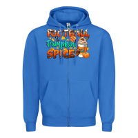 True Royal football pumpkin spice Zipper Hoodie - CowGirlArtShop