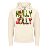Vintage Artic Holly Jolly elf gnome Vintage Hoodie - NancyCooperArtShop