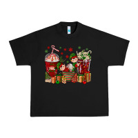 Black Elf Coffee Cups Christmas Urban Heavy Tee - BundleAndBundleShop