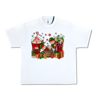 White Elf Coffee Cups Christmas Urban Heavy Tee - BundleAndBundleShop
