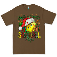 Cacao Santa's Favorite Softball player Premium Tee - NancyCooperArtShop