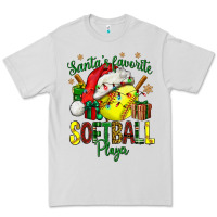 Dove Grey Santa's Favorite Softball player Premium Tee - NancyCooperArtShop