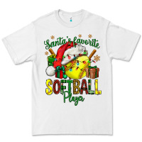 White Santa's Favorite Softball player Premium Tee - NancyCooperArtShop