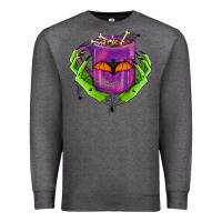 Charcoal Heather Halloween Coffee Cup With Hands Premium Sweatshirt - FaDigitalArtStudio