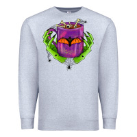Heather Grey Halloween Coffee Cup With Hands Premium Sweatshirt - FaDigitalArtStudio