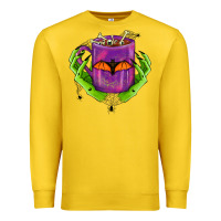 Lemon Halloween Coffee Cup With Hands Premium Sweatshirt - FaDigitalArtStudio