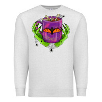 Oatmeal Heather Halloween Coffee Cup With Hands Premium Sweatshirt - FaDigitalArtStudio